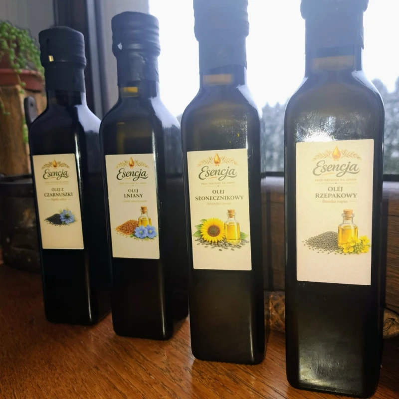 Esencja- Naturalna forma oleju tłoczonego na zimno ,