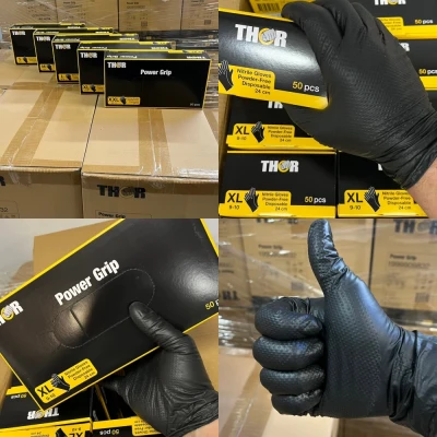 Rękawice grip THOR nitrylowe