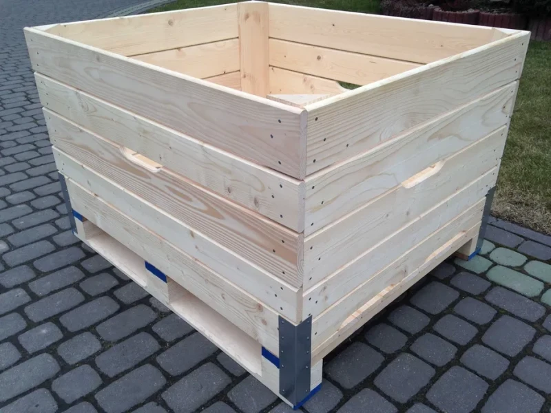 Skrzyniopalety drewniane na jabłka, PW MORYS