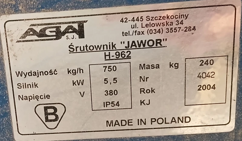 ŚRUTOWNIK ZBOŻOWY