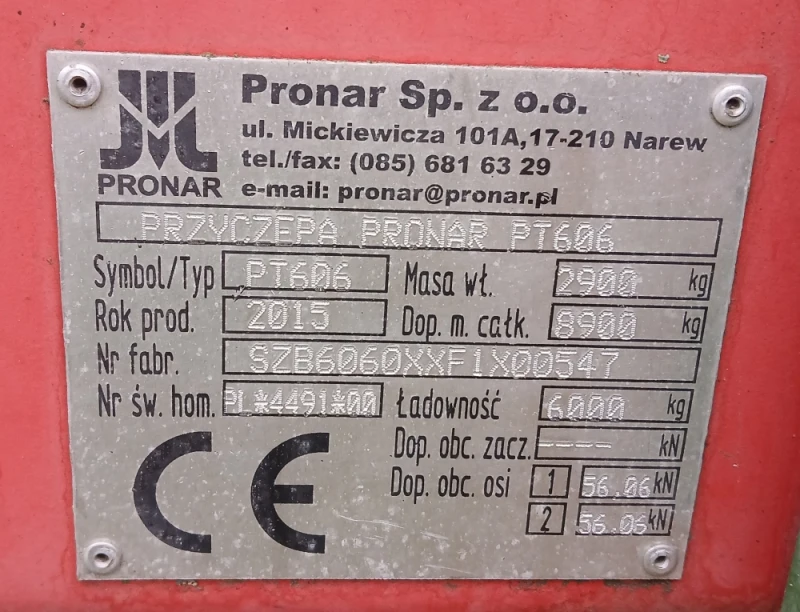 PRZYCZEPA PRONAR