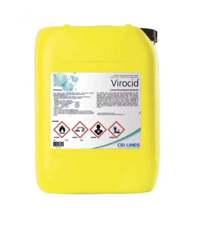 VIROCID 20 L- najskuteczniejszy środek dezynfekcyjny na świecie, do urządzeń inwentarskich, mat i sprzętu.
