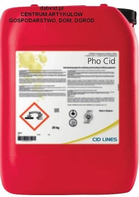 PHO CID 25 kg - kwaśny środek do mycia instalacji udojowych.