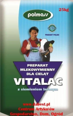 VITALAC siemie lniane 20 kg, bez GMO, preparat mlekozastępczy dla cieląt od 14 dnia życia.