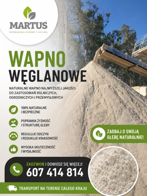 WAPNO NAWOZOWE -WĘGLANOWE Z KOPALNI WAPIENIA MORAWICA