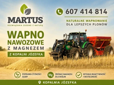 WAPNO NAWOZOWE Z MAGNEZEM Z KOPALNI JÓZEFKA