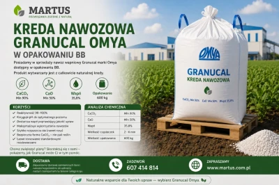 Kreda nawozowa Granucal Omya w opakowaniu BB