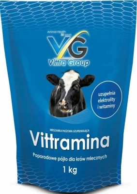 Vittramina 1 kg-pójło poporodowe dla krów mlecznych.