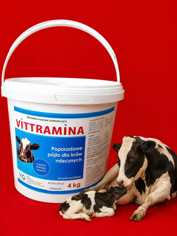 Vittramina 4kg -pójło poporodowe dlla krów mlecznych.