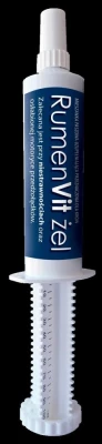 Rumenvit 100 g- żel dla bydła działający wspomagająco.