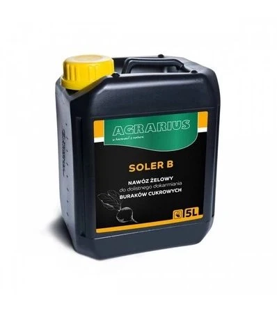 SOLER B 5 L-żelowy dolistny nawóz do buraków cukrowych.
