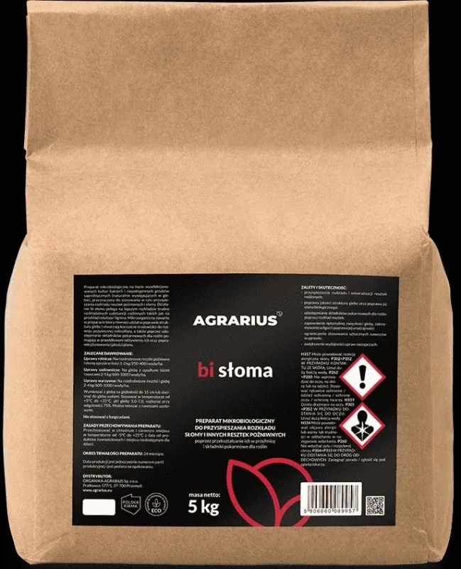 bi słoma 5 kg - rozkład resztek pożniwnych.