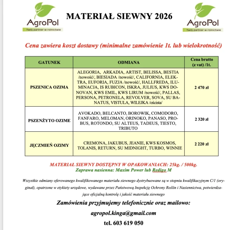 JĘCZMIEŃ OZIMY