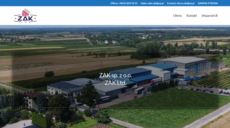 Fruktosad Sp. z o.o. Mrożenie owoców i warzyw