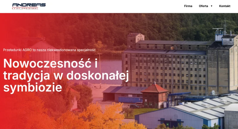 Andreas Sp. z o.o. - Przeładunek zbóż, pasz oraz biomasy