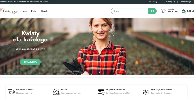 FlowerFarm.pl - sadzonki kwiatów, kwiaty do ogrodu i na balkon